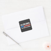 エラーの終了2025年1月20日トランプ就任式 スクエアシール (封筒)