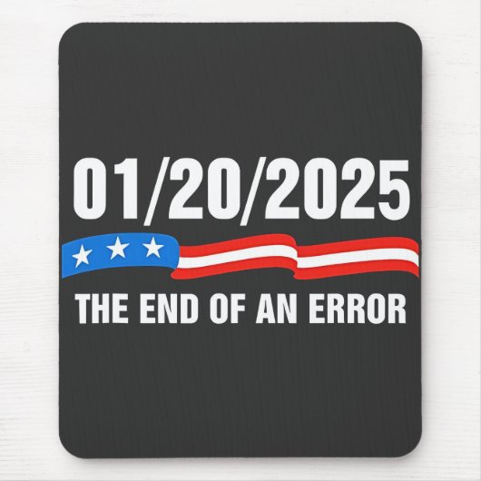 エラーの終了2025年1月20日トランプ就任式 マウスパッド (正面)