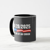 エラーの終了2025年1月20日トランプ就任式 マグカップ (正面左)