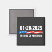 エラーの終了2025年1月20日トランプ就任式 マグネット (正面/裏面)