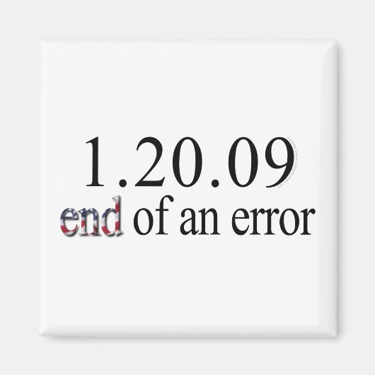 エラーの終了 – マグネット (正面)