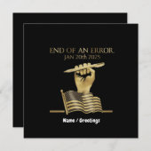 エラーの終焉 2025年1月20日 招待状 (正面/裏面)