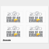 エラーカフスステッカーの終了(4) 長方形シール (シート)