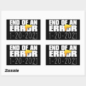 エラーステッカーの終了(4) 長方形シール (シート)