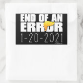 エラーステッカーの終了(4) 長方形シール (バッグ)