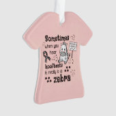 エラーズ – ダロス症候群ゼブラ認識度 オーナメント (正面)