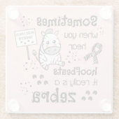 エラーズ – ダロス症候群ゼブラ認識度 ガラスコースター (裏面)