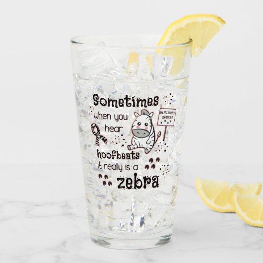 エラーズ – ダロス症候群ゼブラ認識度 タンブラーグラス (アイス裏面)