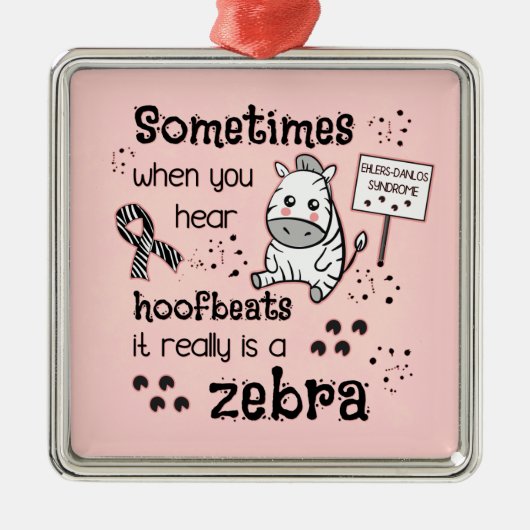 エラーズ – ダロス症候群ゼブラ認識度 メタルオーナメント (正面)