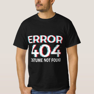 エラー衣装が見つからないおもしろいハロウィーンプログラマ Tシャツ