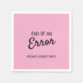 エラー飲料ミックスの終了 スタンダードカクテルナプキン (正面)