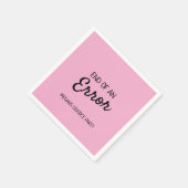 エラー飲料ミックスの終了 スタンダードカクテルナプキン (角)