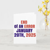 エラー2025就任式2025選挙の終了 カード (黄色い花)