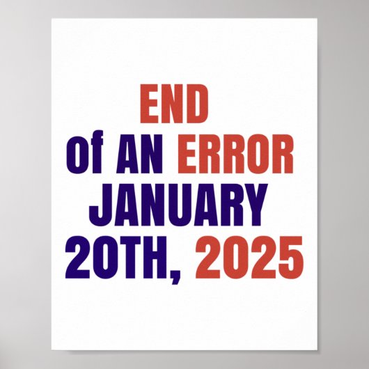 エラー2025就任式2025選挙の終了 ポスター (正面)