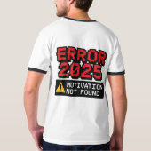 エラー2025 Tシャツ (裏面フル)