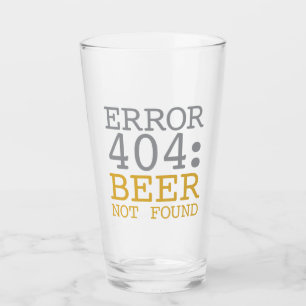 エラー404ビールが見つからない タンブラーグラス