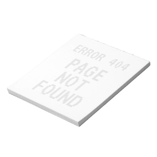 エラー404ページが見つからないミーム透かしロゴ ノートパッド (回転)