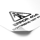 エラー404ボーイフレンドが見つからない フォトプリント            (角)