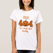 エラー404女性のためのハロウィーンが見つからない衣装 Tシャツ (正面)