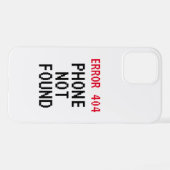 エラー404電話がiPhone 12 proケおもしろいースが見つかりません iPhoneケース (裏面横)