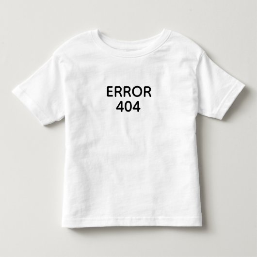 エラー404 トドラーTシャツ (正面)