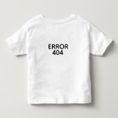 エラー404 トドラーTシャツ (裏面)