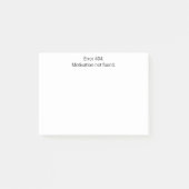 エラー404:モチベーションが見つかおもしろいらない,カスタム ポストイット (正面)