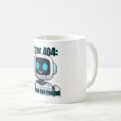エラー404: 人間が見つかりません コーヒーマグカップ (正面右)