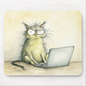 エラー404：正気が見つからない マウスパッド (正面)