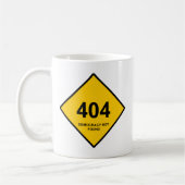 エラー404:民主主義が見つからない コーヒーマグカップ (左)