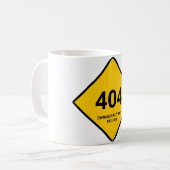 エラー404：民主主義が見つからない コーヒーマグカップ (正面左)