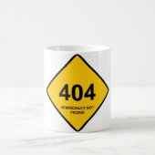 エラー404：民主主義が見つからない コーヒーマグカップ (中央)