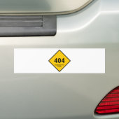 エラー404：民主主義が見つからない バンパーステッカー (車上)