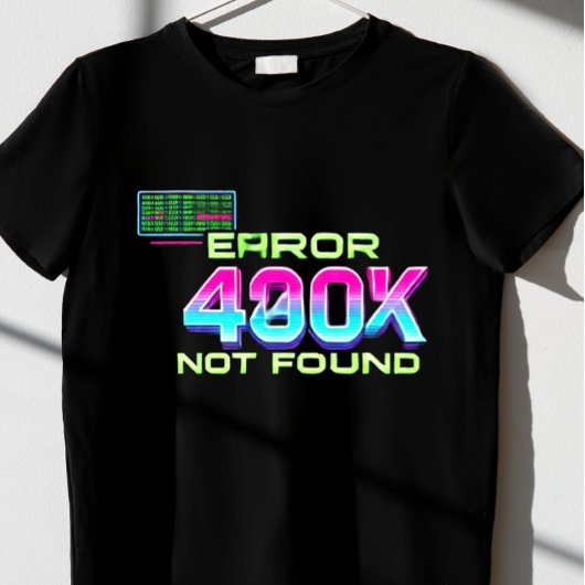 エラー404：見つからない Tシャツ