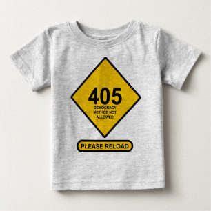 エラー405：デモクラシー方式が許可されない ベビーTシャツ