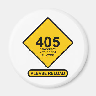エラー405：デモクラシー方式が許可されない マグネット
