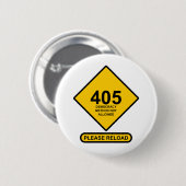 エラー405：デモクラシー方式が許可されない 缶バッジ (正面&裏面)