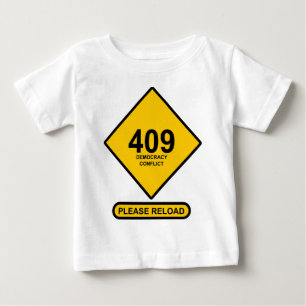 エラー409:民主主義の競合 ベビーTシャツ
