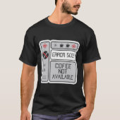 エラー503 Coffee Not Available おもしろい Programmer Tシャツ (正面)