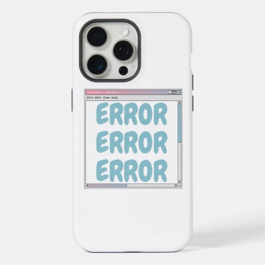 エラー iPhoneケース (裏面)