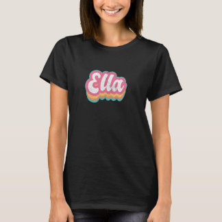 エラ名ガールヴィンテージ70s 80s パーソナライズされた tシャツ