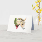 エラ·ザ·クリスマス·ドンキー カード (黄色い花)