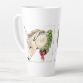 エラ・ザ・クリスマス・ロバ カフェラテマグ (左アングル)