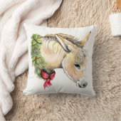 エラ・ザ・クリスマス・ロバ クッション (ブランケット)