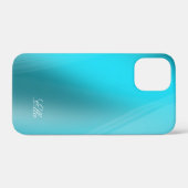 エラ – ターコイズのシェードと名前テンプレート Case-Mate iPhoneケース (裏面 (横))