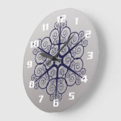 エリかわいらしースタイリッシュ・エレガント華美デザイン ラージ壁時計 (傾斜)