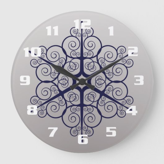 エリかわいらしースタイリッシュ・エレガント華美デザイン ラージ壁時計 (正面)