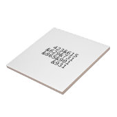 エリアコードテネシー タイル (側面)