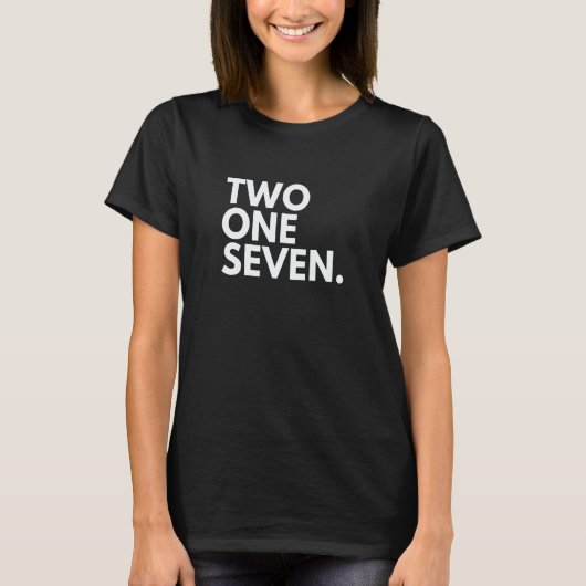 エリアコード217 イリノイ州 スプリングフィールド Tシャツ (正面)