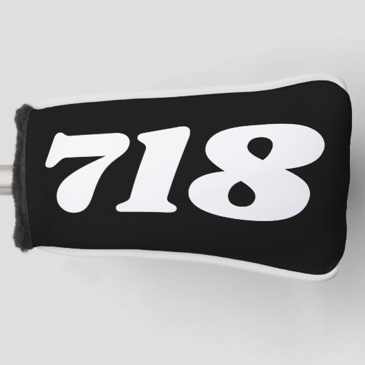 エリアコード718(ニューヨークシティ) ゴルフヘッドカバー (正面)